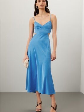 alc jasmine satin midi dress Jasmine Satin Midi Dress